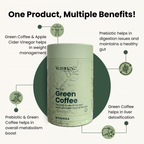 Green Coffee Blend | With Prebiotic Sunfiber®, L-Theanine, Apple Cider Vinegar | Lemon, Tulsi & Moringa