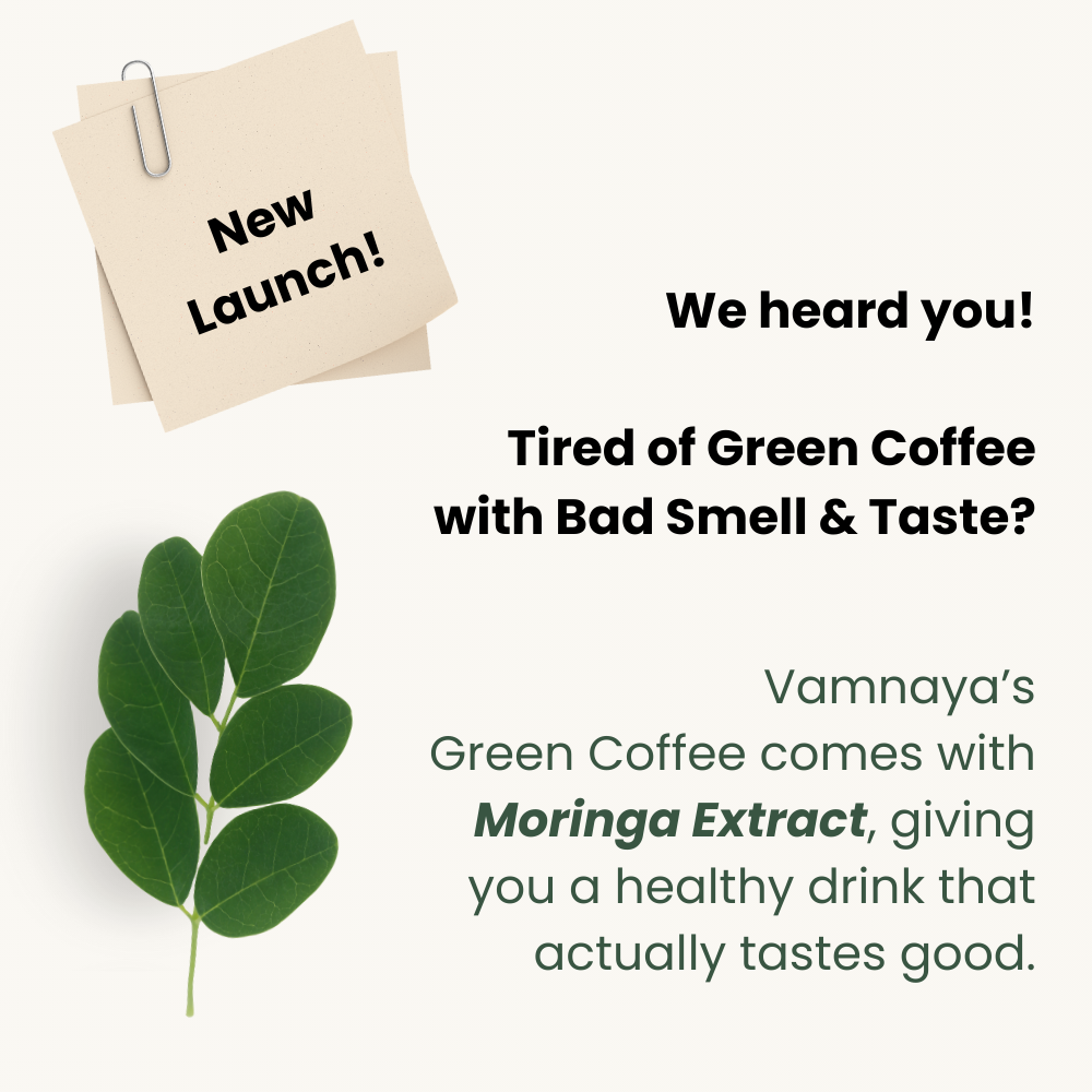 Green Coffee Blend | With Prebiotic Sunfiber®, L-Theanine, Apple Cider Vinegar | Lemon, Tulsi & Moringa