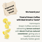 Green Coffee Blend | With Prebiotic Sunfiber®, L-Theanine, Apple Cider Vinegar | Lemon, Tulsi & Moringa