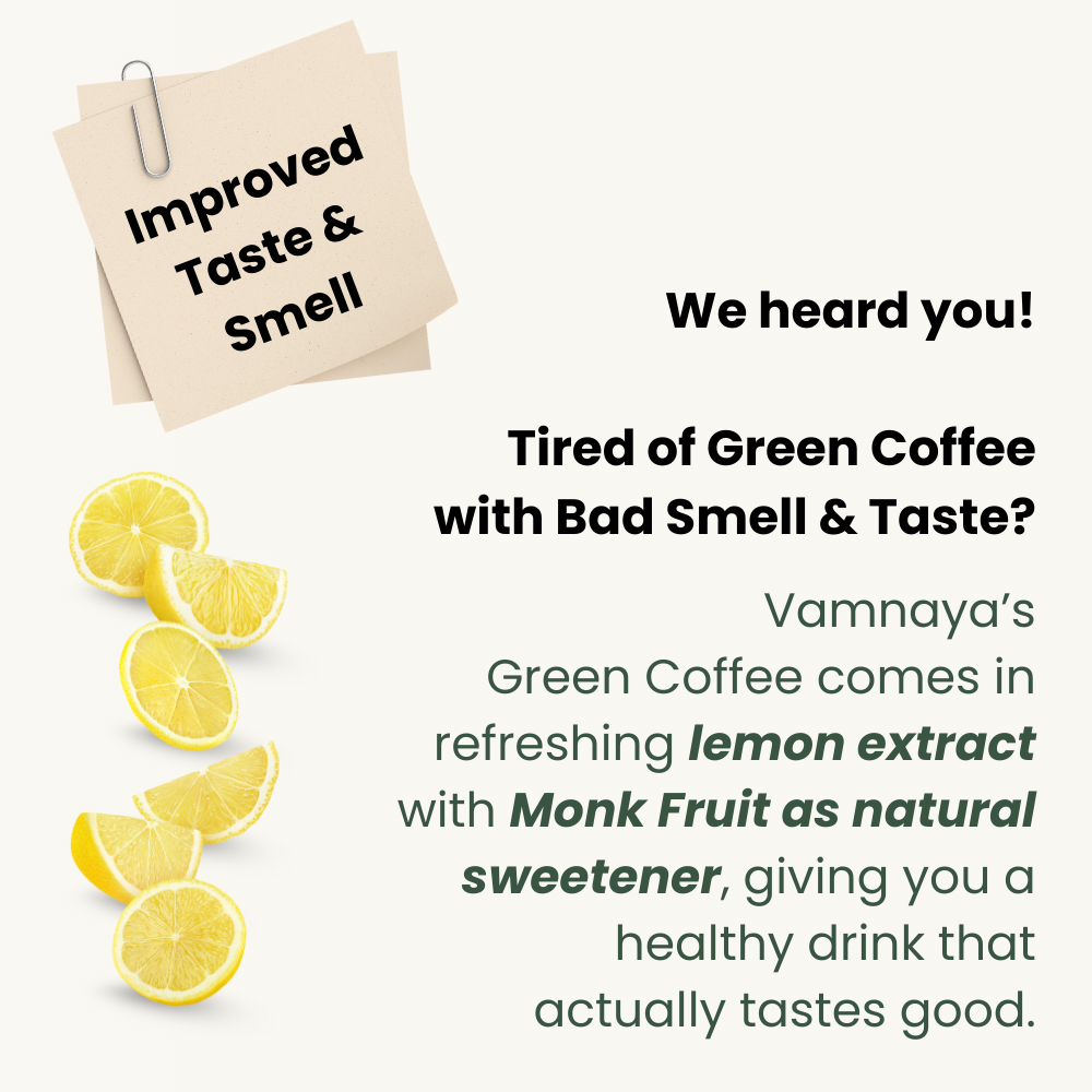 Green Coffee Blend | With Prebiotic Sunfiber®, L-Theanine, Apple Cider Vinegar | Lemon, Tulsi & Moringa