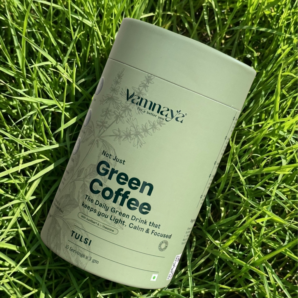 Green Coffee Blend | With Prebiotic Sunfiber®, L-Theanine, Apple Cider Vinegar | Lemon, Tulsi & Moringa
