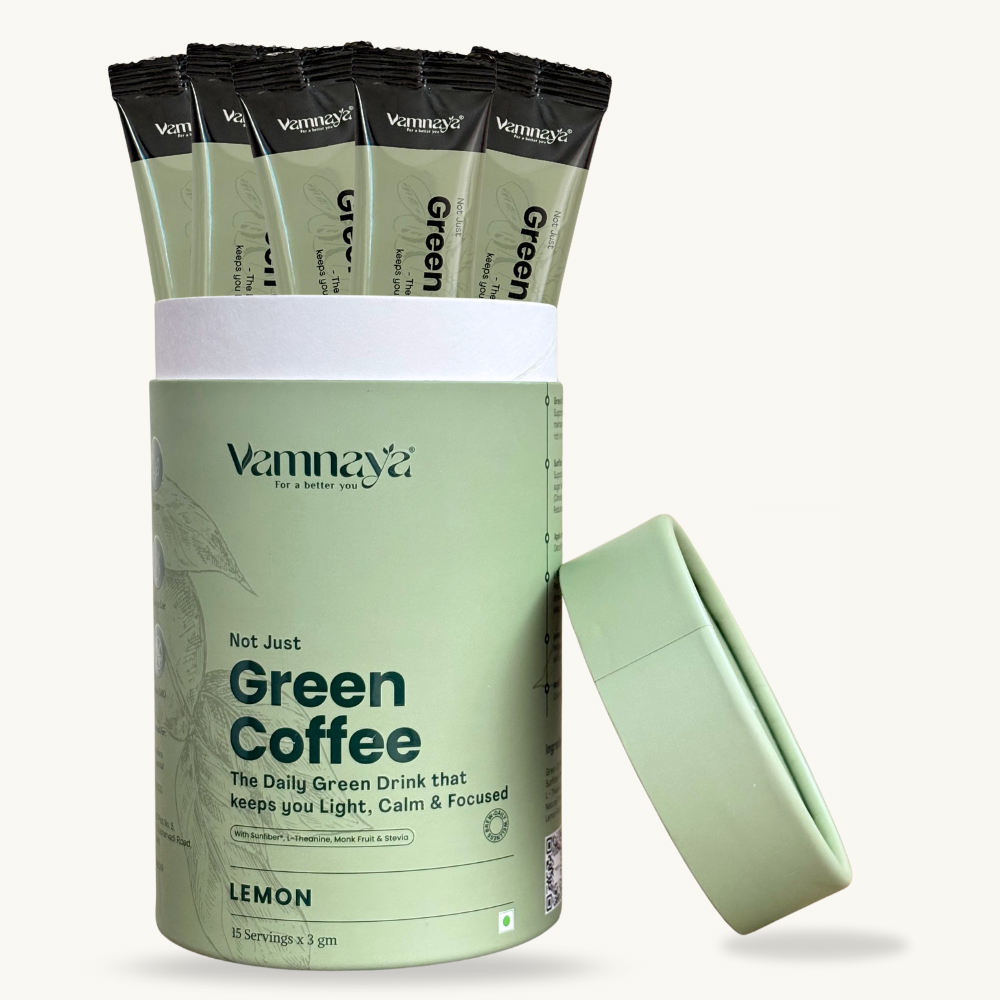 Green Coffee Blend | With Prebiotic Sunfiber®, L-Theanine, Apple Cider Vinegar | Lemon & Tulsi