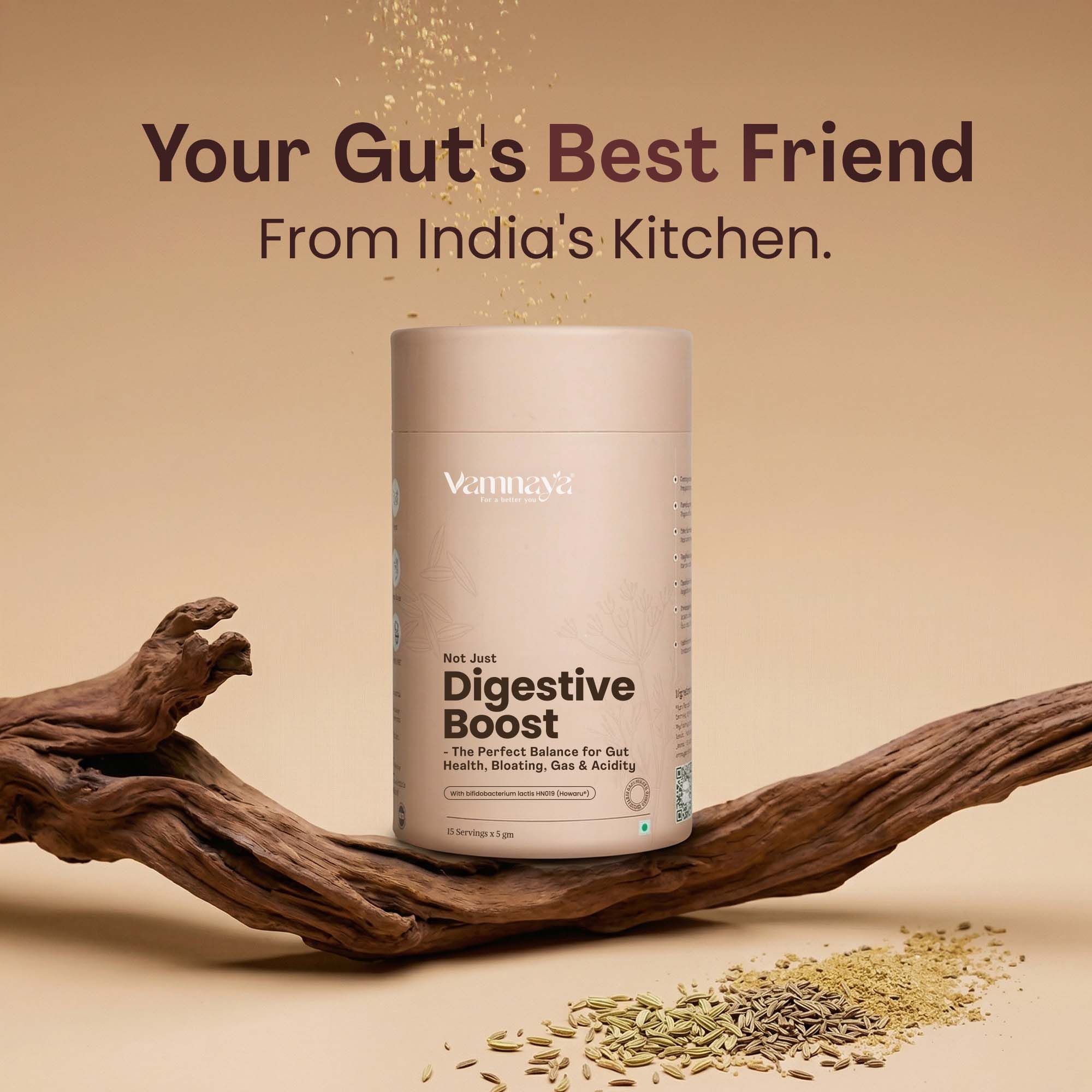 Digestive Boost | With Isabgol, Ajwain, Jeera, Prebiotic & Probiotic