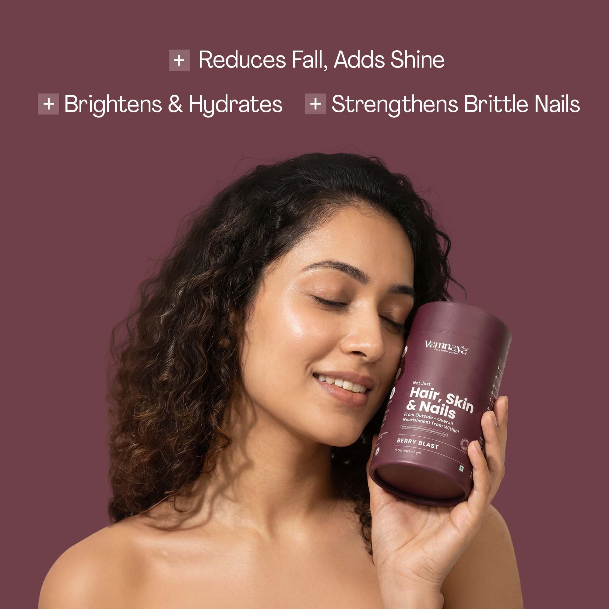 Hair, Skin & Nails | With Glutathione, Hyaluronic Acid, Fruits, Bamboo Root & Pine Bark Extract
