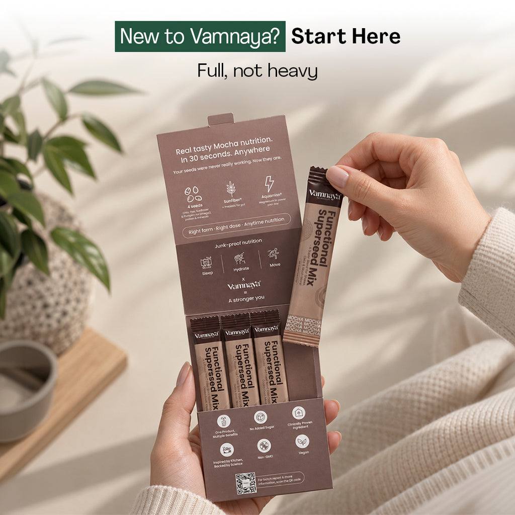 Functional Superseed Mix Powder | With Chia Seeds, Sunflower Seeds, Flax Seeds, Sesame Seeds, Isabgol & Prebiotic